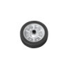 Roulette roue jockey jante métal grande avec pneu caoutchouc 220 x 65 mm 300 kg