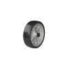 Roulette roue jockey jante métal grande avec pneu caoutchouc 220 x 65 mm 500 kg