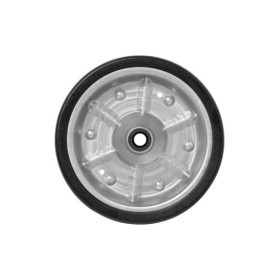 Roulette roue jockey jante métal grande avec pneu caoutchouc 220 x 65 mm 500 kg