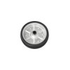 Roulette roue jockey jante métal grande avec pneu caoutchouc 220 x 65 mm 500 kg