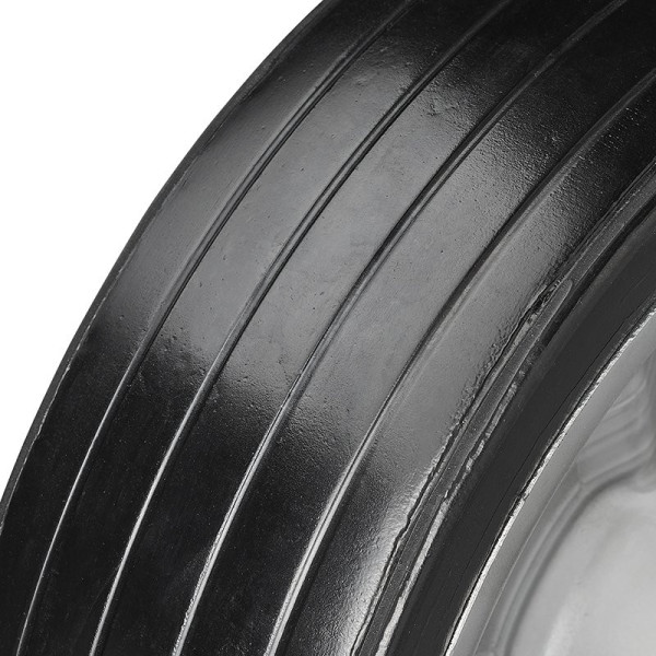 Roulette roue jockey jante métal grande avec pneu caoutchouc 220 x 65 mm 500 kg