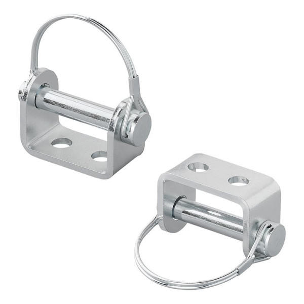 Support de charnière de hayon 71 mm / Diam.12 mm avec goupille et clip de sécurité