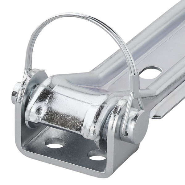 Support de charnière de hayon 71 mm / Diam.12 mm avec goupille et clip de sécurité