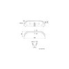 Garde-boue plastique tandem 13/14 inch (22155)