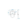 Anneau d'arrimage 76x66mm