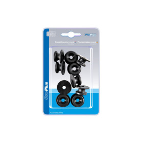 Poulie de bâche ronde plastique 10 pièces dans blister