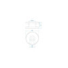 Crochet de corde rond PVC Diam.30 x 15 mm