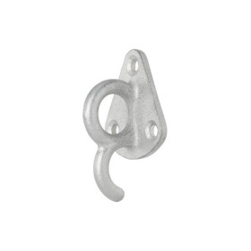 Crochet métal pour corde avec un oeil 70 x 45 mm