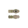 Pion d'ancrage double avec filetage
