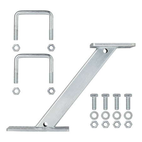 Support de roue de secours avec supports en U