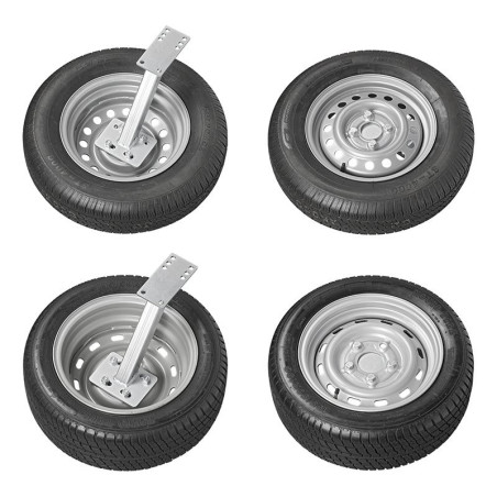 Support de roue de secours avec supports en U