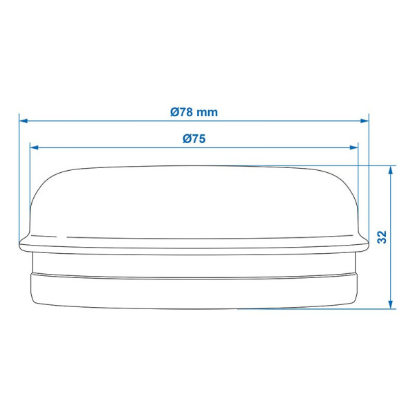 Bouchon de moyeu Diam.72mmx32mm convient à Williams - jeu de 2 pièces