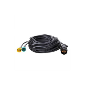 Faisceau cable 9M avec fiche 7-pôles et 2x connecteur 5-pôles