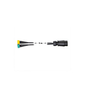 Faisceau cable 9M avec fiche 7-pôles et 2x connecteur 5-pôles