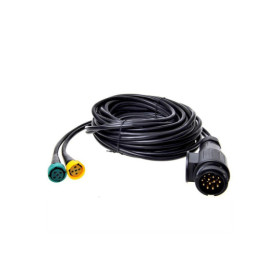 Faisceau cable 9M avec fiche 13-pôles et 2x connecteur 5-pôles