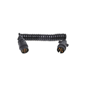 Câble spiralé 3M avec 2x fiche 7-pôles PVC
