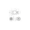 Fiche 13-pôles court PVC type Jaeger 9,6 cm