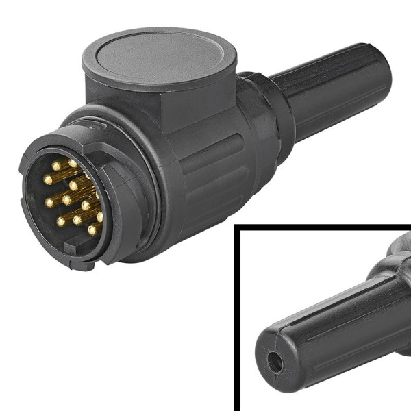 Fiche 13 pôles PVC type Jaeger avec passe-fil 1 trou