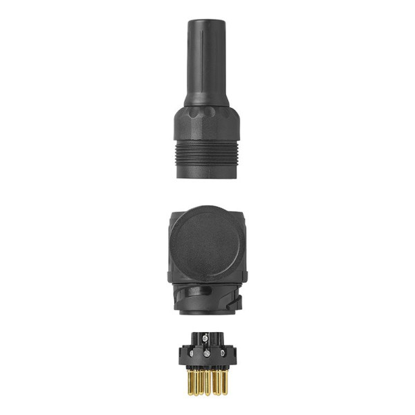 Fiche 13 pôles PVC type Jaeger avec passe-fil 2 trous