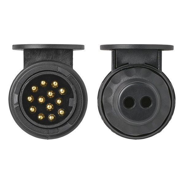 Fiche 13 pôles PVC type Jaeger avec passe-fil 2 trous