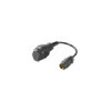Câble adaptateur 30 cm de 13 pôles type Multicon West à 13 pôles type Jaeger