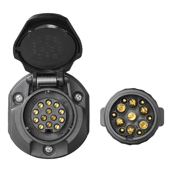 Câble adaptateur 30 cm de 13 pôles type Multicon West à 13 pôles type Jaeger