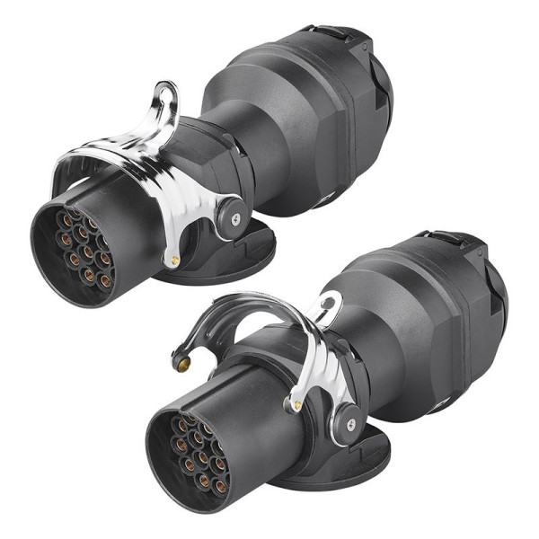 Adaptateur 24V 15- vers 12V 13-pôles ISO12098 ISO11446