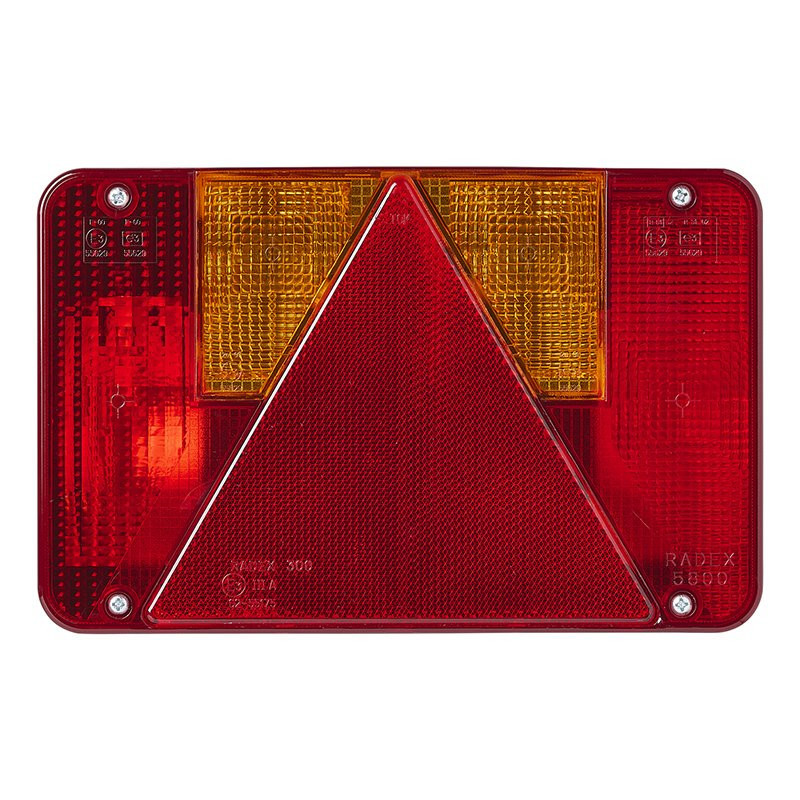 Feu arrière 6 fonctions 218x140mm droite