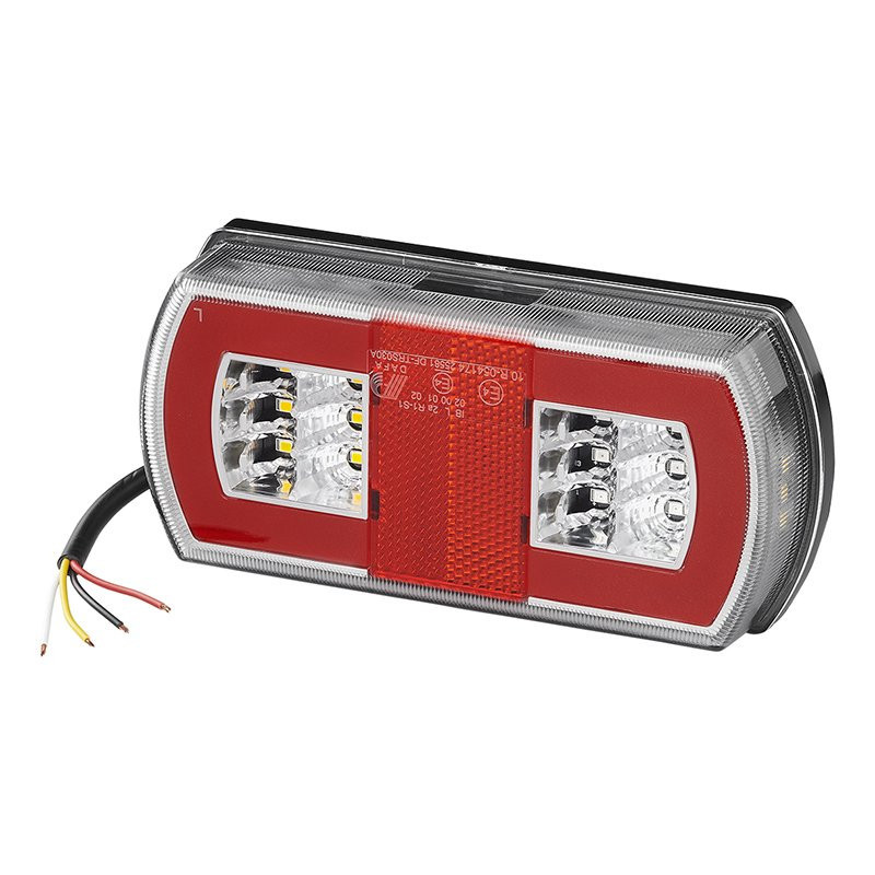Feu arrière 5 fonctions  225 x 105 mm 43LED gauche