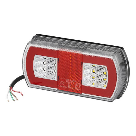 Feu arrière 5 fonctions  225 x 105 mm 43LED droite