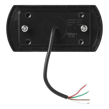 Feu arrière 5 fonctions 225 x 105 mm 43LED droite