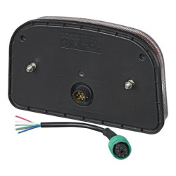 Feu arrière 6 fonctions 240x150mm LED droite