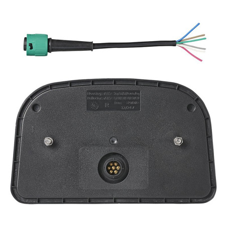 Feu arrière 6 fonctions 240x150mm LED droite