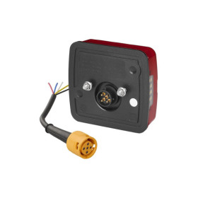 Feu arrière 4 fonctions 106 x 99 mm LED gauche