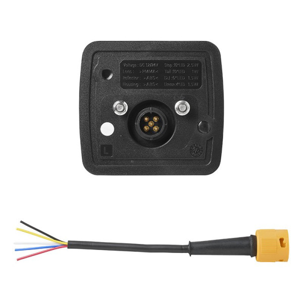 Feu arrière 4 fonctions 106 x 99 mm LED gauche