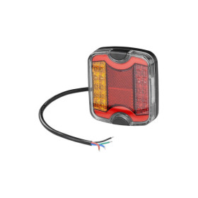 Feu arrière 4 fonctions 105 x 95 mm LED + GLOW gauche