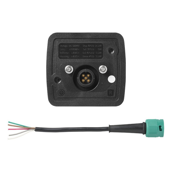 Feu arrière 4 fonctions 106 x 99 mm LED droite