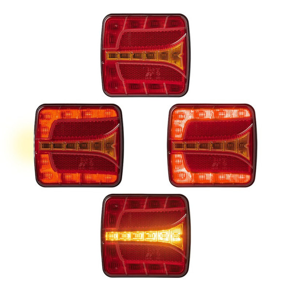 Feu arrière 4 fonctions 106 x 99 mm LED droite