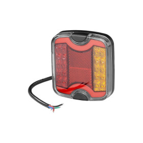 Feu arrière 4 fonctions 105 x 95 mm LED + GLOW droite