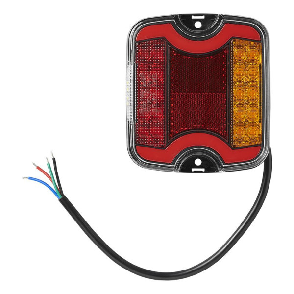 Feu arrière 4 fonctions 105 x 95 mm LED + GLOW droite