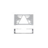 Grille de protection pour feu arrière 250 x 141 x 65 mm