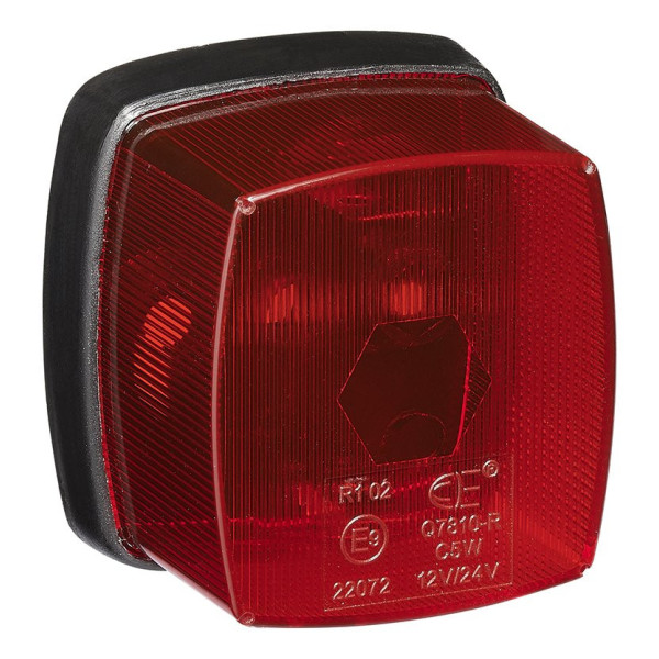 Feu de position rouge 65x60mm PM