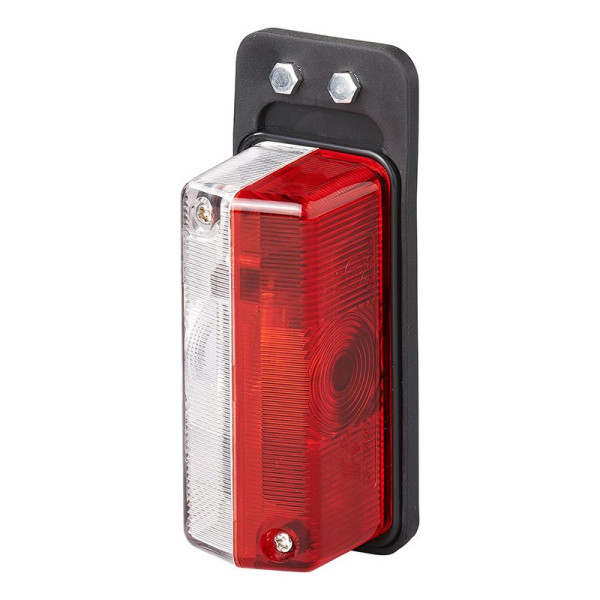 Feu de gabarit rouge/blanc 92x42mm à support