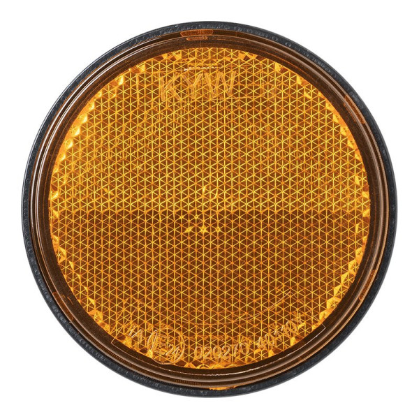 Réflecteur orange 60mm avec boulon 5mm
