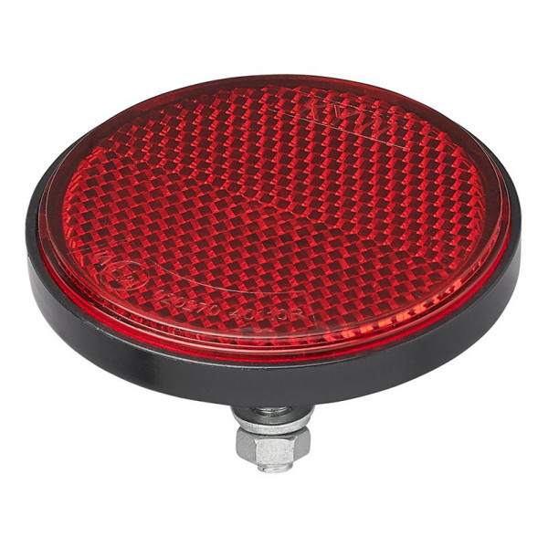 Réflecteur rouge 60mm avec boulon 5mm