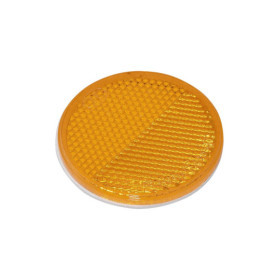 Réflecteur orange 60mm adhésif