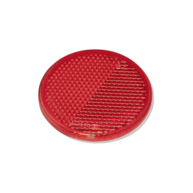 Réflecteur rouge 60mm adhésif