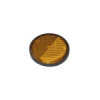 Réflecteur orange 58mm adhésif avec plaque de base