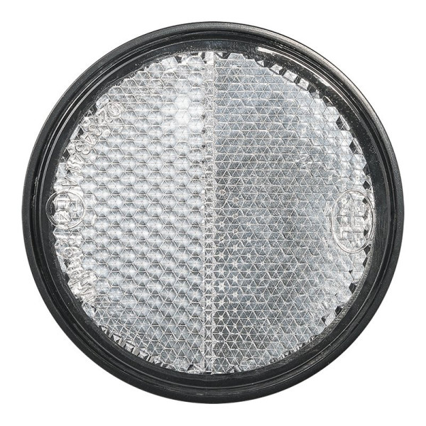 Réflecteur blanc 58mm adhésif avec plaque de base