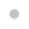 Réflecteur blanc 58mm adhésif avec plaque de base